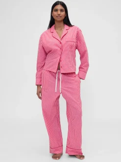 Gap × Summer Fridays Relaxed Poplin Stripe PJ Pants