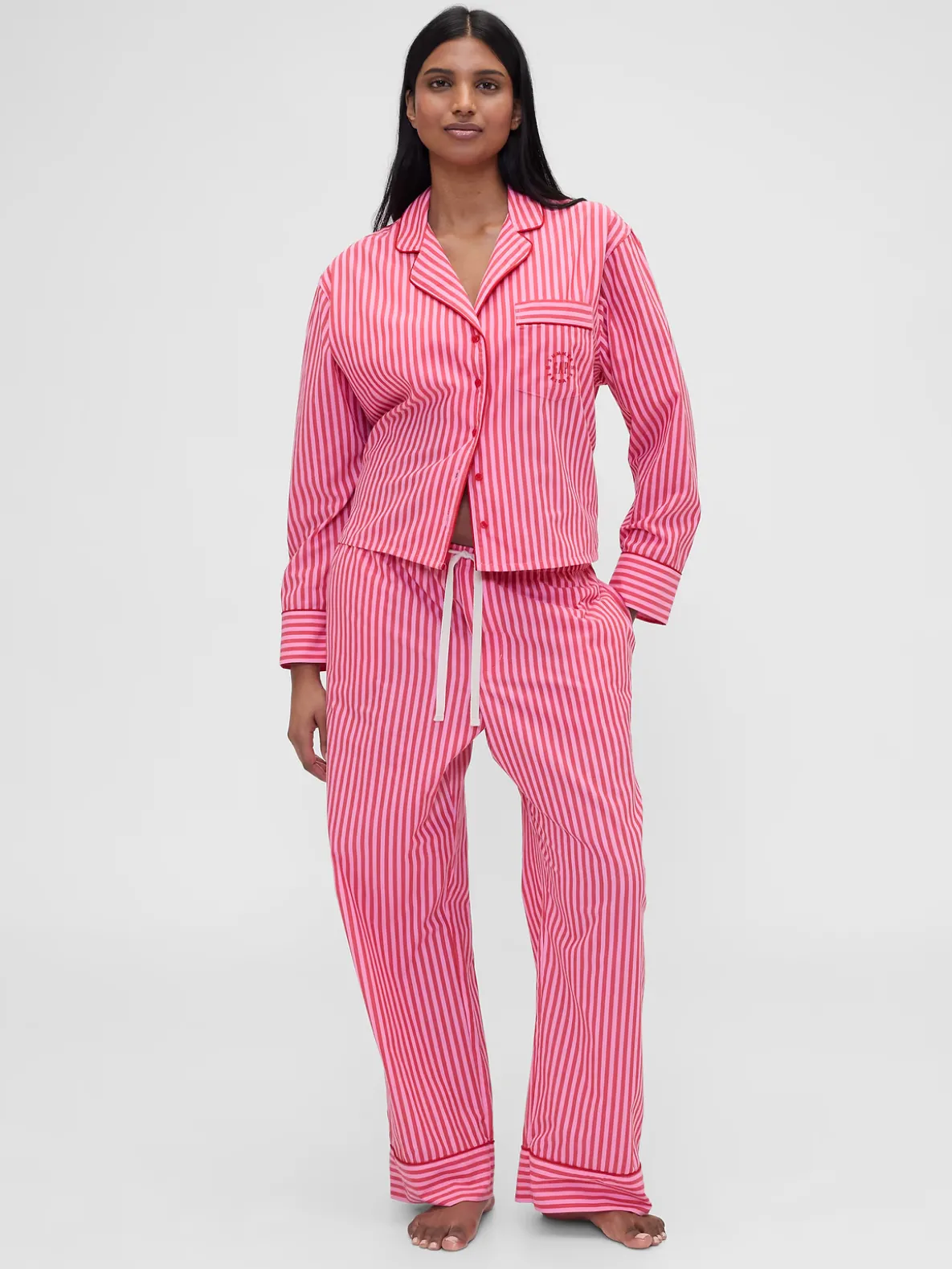 Gap × Summer Fridays Relaxed Poplin Stripe PJ Pants
