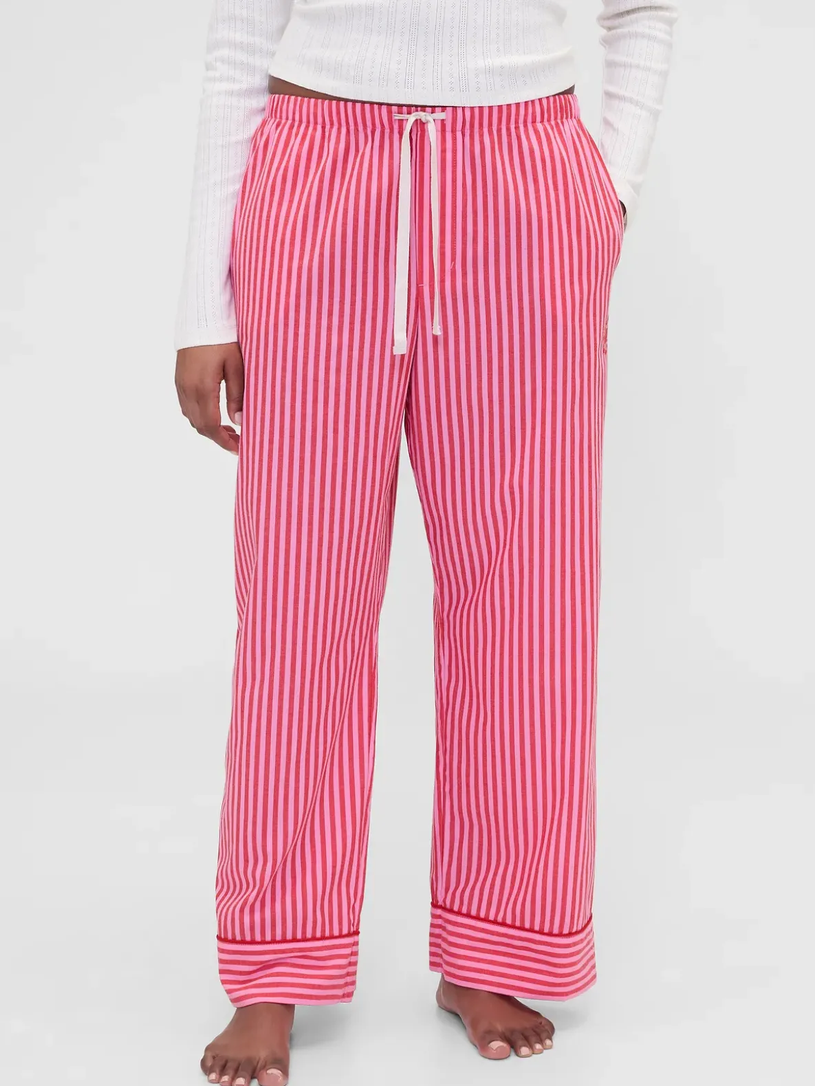 Gap × Summer Fridays Relaxed Poplin Stripe PJ Pants