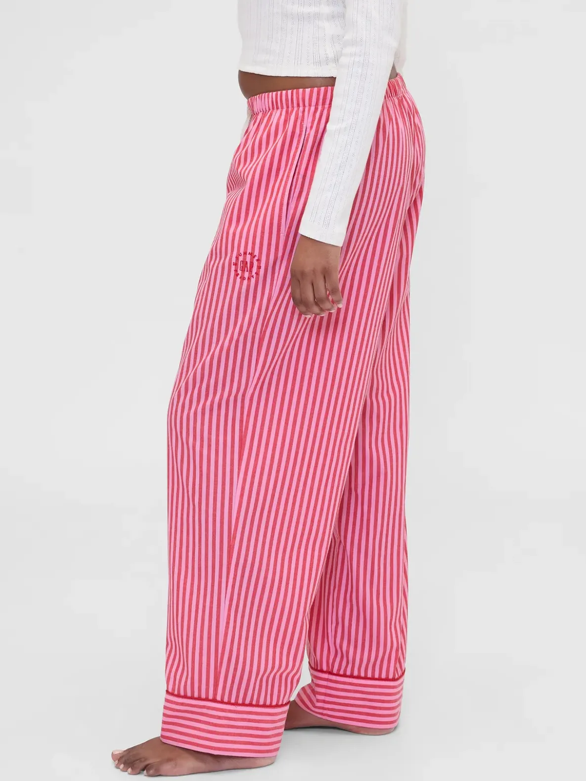 Gap × Summer Fridays Relaxed Poplin Stripe PJ Pants