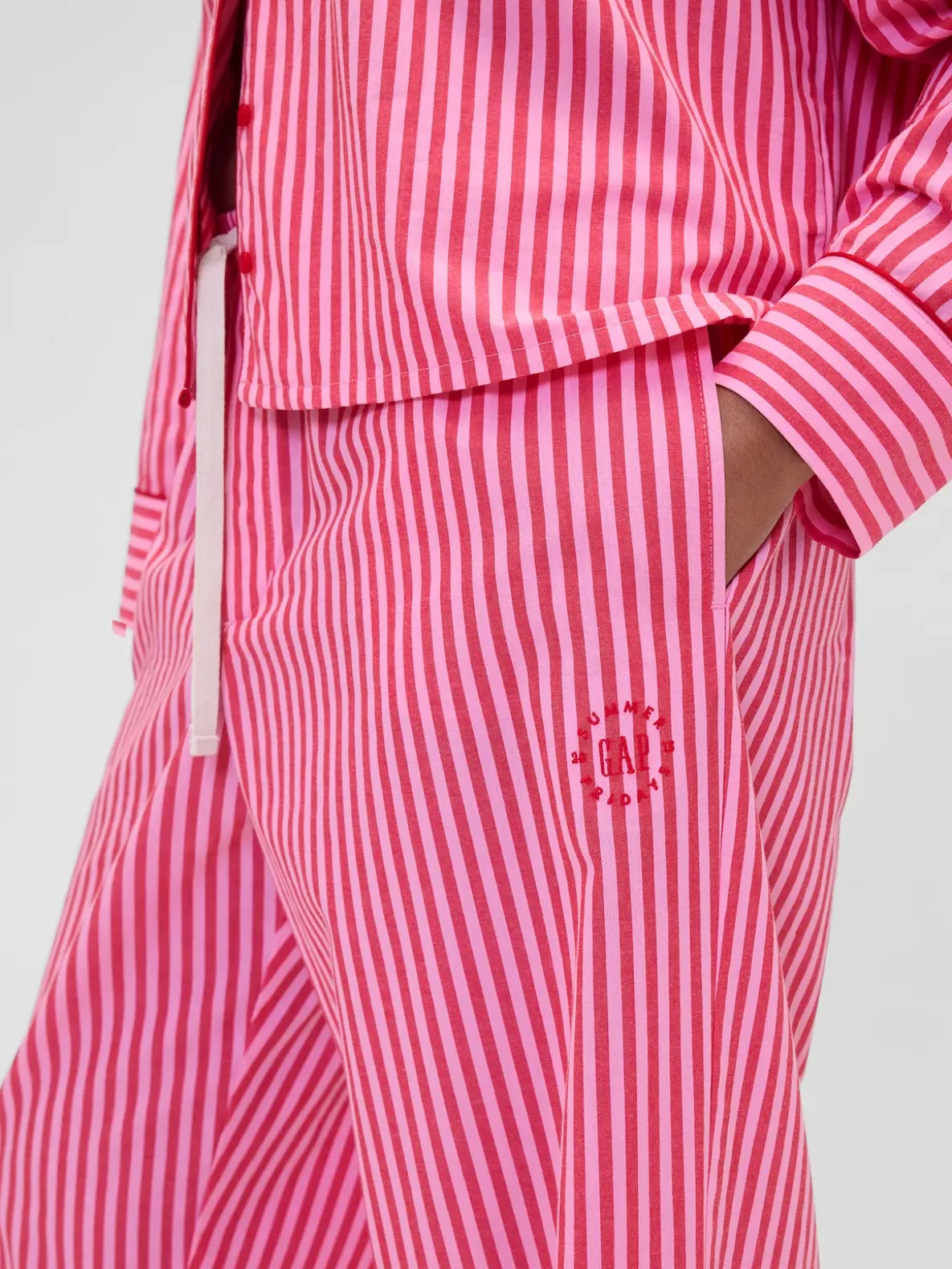 Gap × Summer Fridays Relaxed Poplin Stripe PJ Pants
