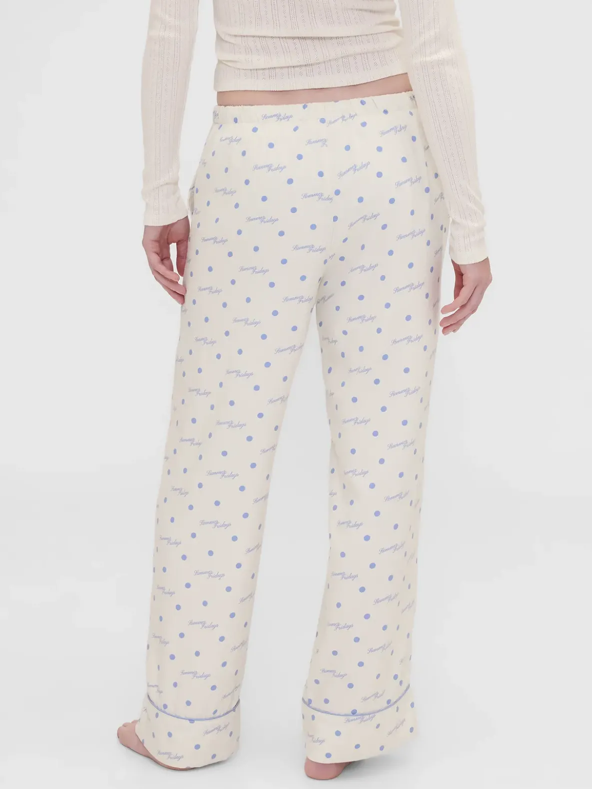 Gap × Summer Fridays Relaxed Flannel Dotted PJ Pants