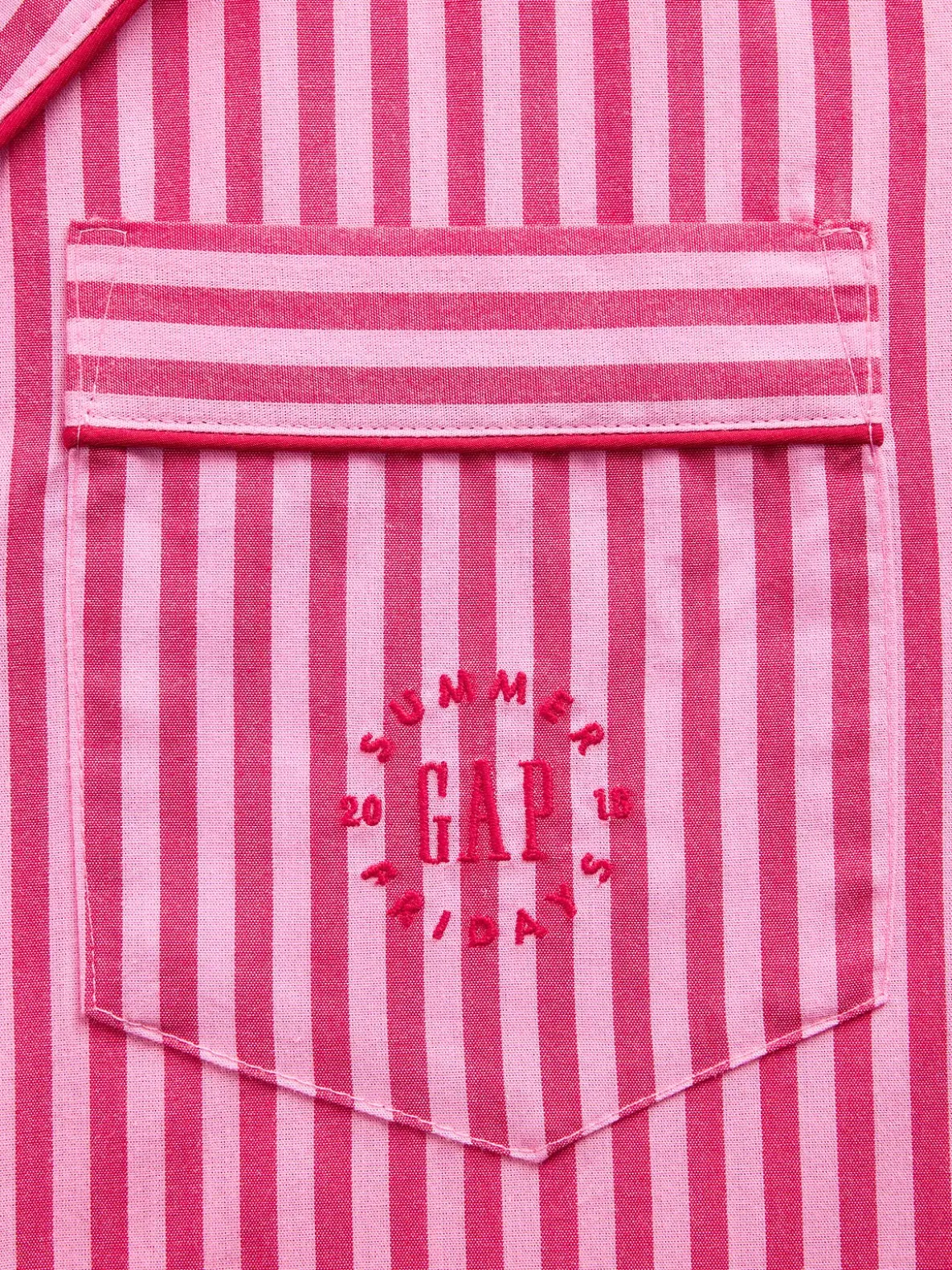 Gap × Summer Fridays Relaxed Poplin Stripe PJ Shirt