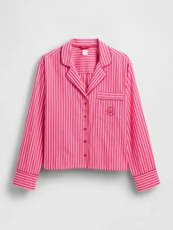 Gap × Summer Fridays Relaxed Poplin Stripe PJ Shirt