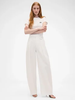 Gap × Victoria Beckham High Rise Pleated Arc Trouser