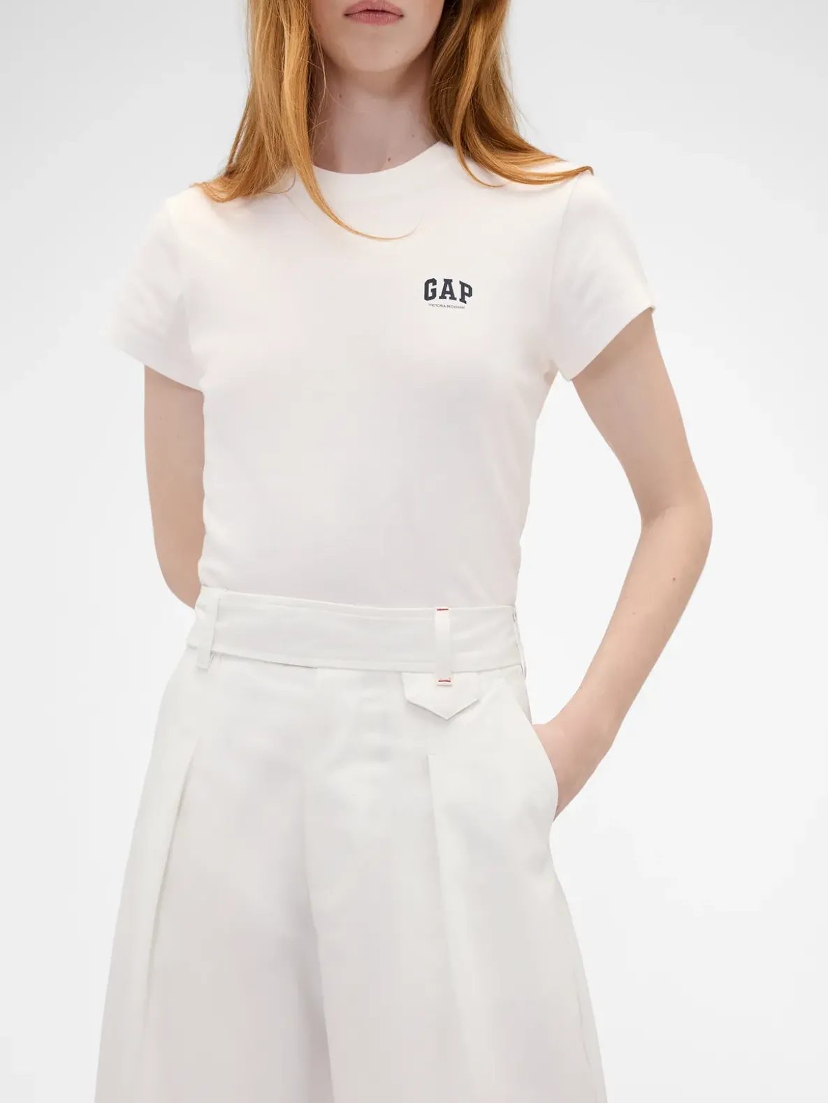 Gap × Victoria Beckham High Rise Pleated Arc Trouser