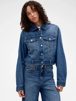 Gap × Victoria Beckham Relaxed Crop Denim Jacket