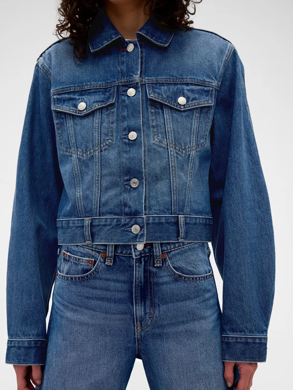 Gap × Victoria Beckham Relaxed Crop Denim Jacket