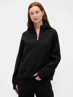 GapFit Oversized Quarter-Zip Hoodie