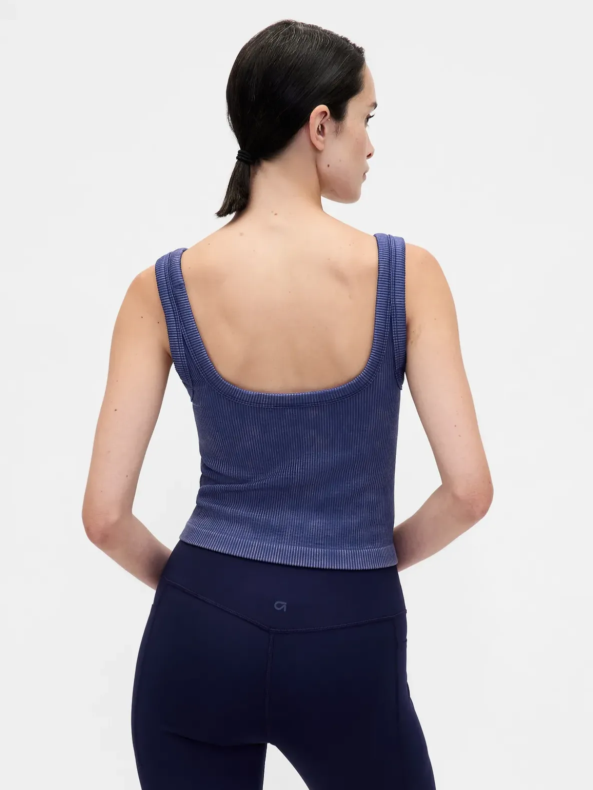 GapFit Seamless Rib Crop Tank Top