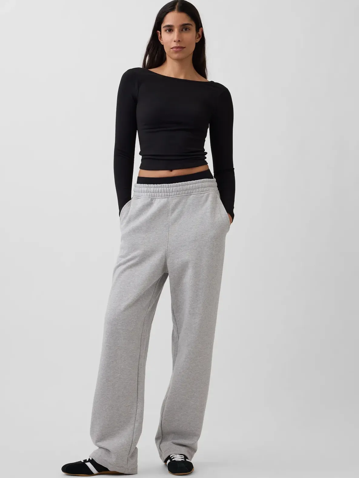 GapFit Smooth Boatneck T-Shirt