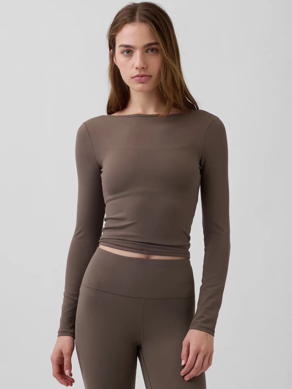 GapFit Smooth Boatneck T-Shirt