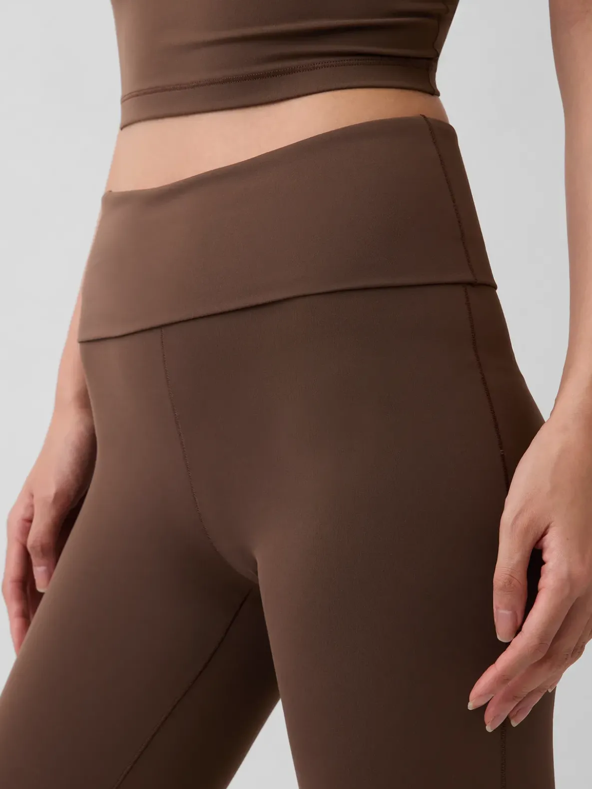 GapFit Smooth Foldover Mini Flare Leggings