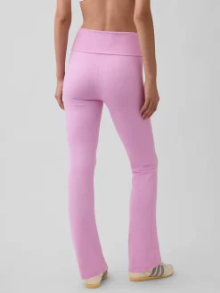 GapFit Smooth Foldover Mini Flare Leggings