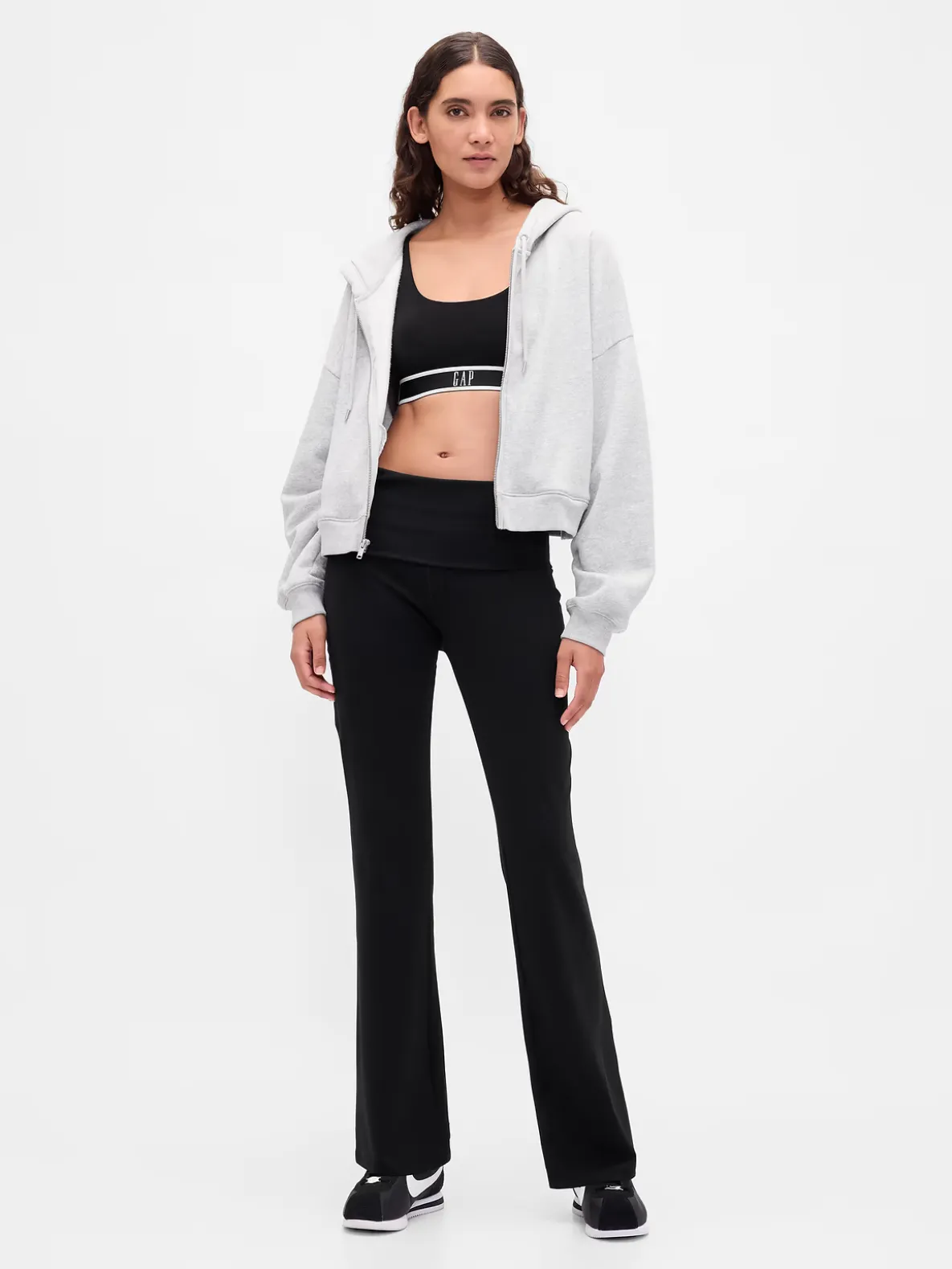 GapFit Smooth Foldover Mini Flare Leggings