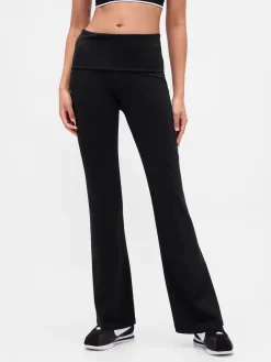 GapFit Smooth Foldover Mini Flare Leggings