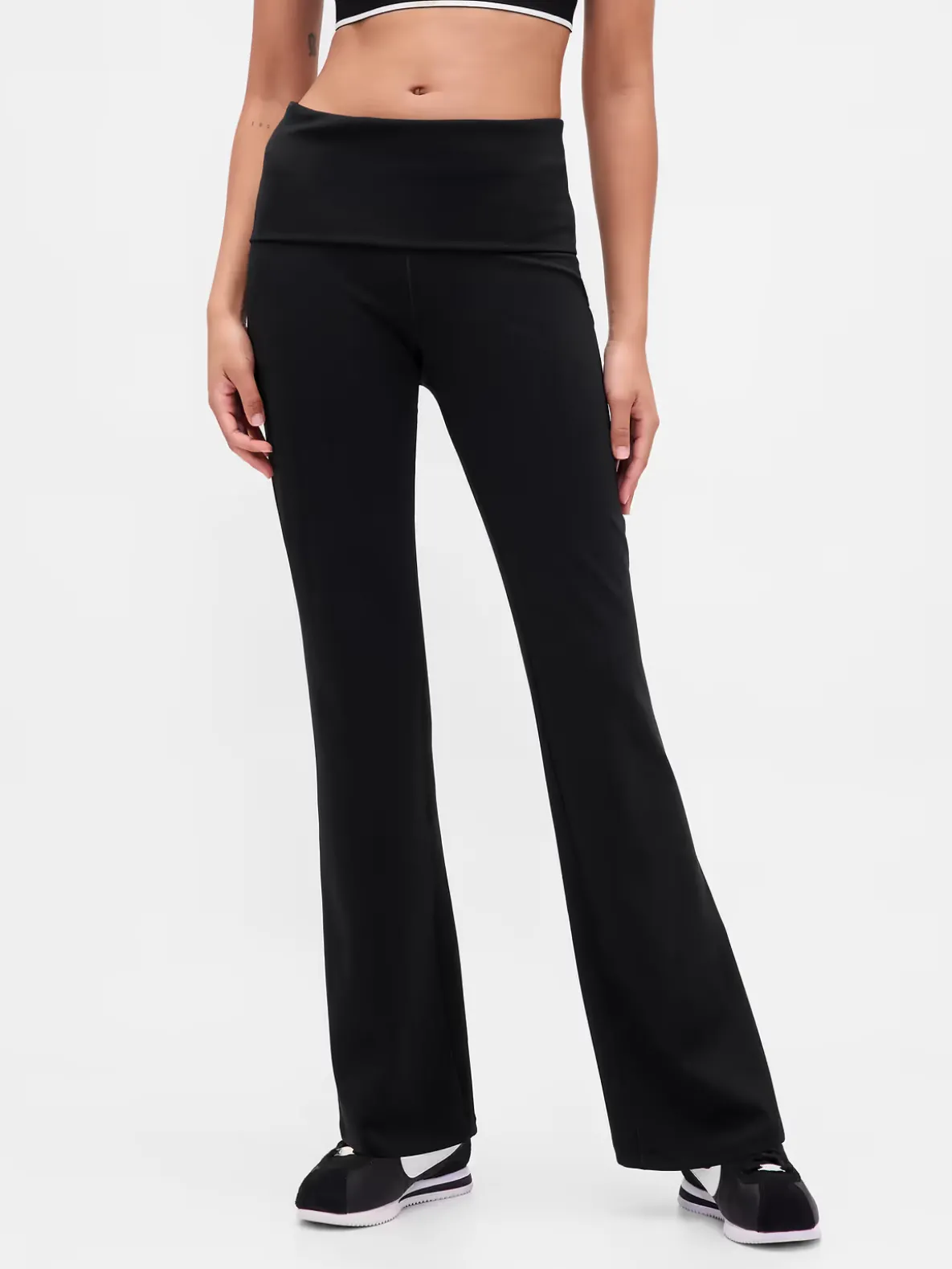 GapFit Smooth Foldover Mini Flare Leggings