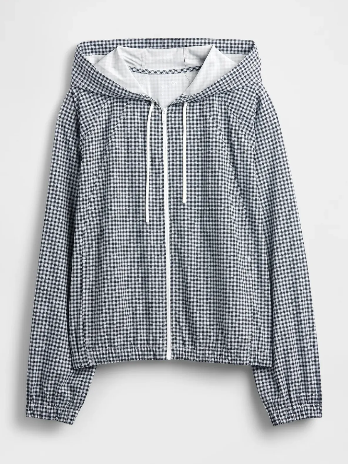 GapFit Tech Gingham Windbreaker