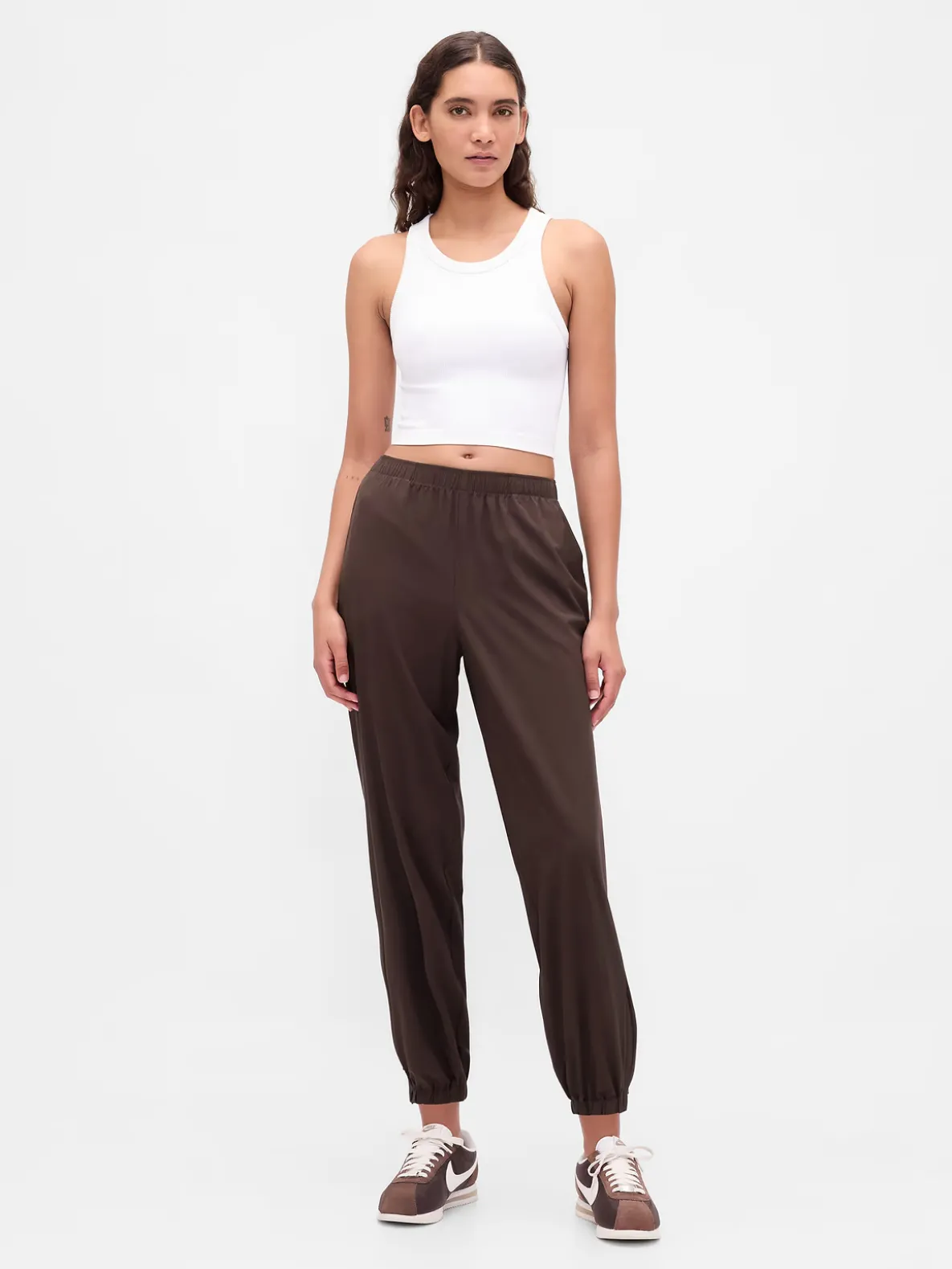 GapFit Tech High Rise Zip-Hem Joggers