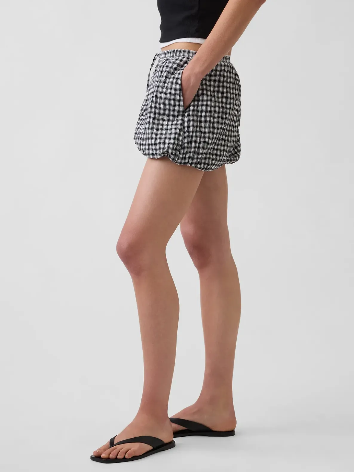Gingham Easy Bubble Shorts