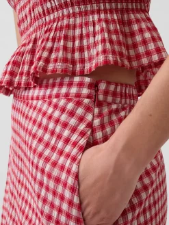 Gingham Maxi Skirt