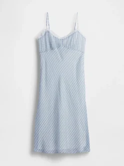 Gingham Midi Slip Dress