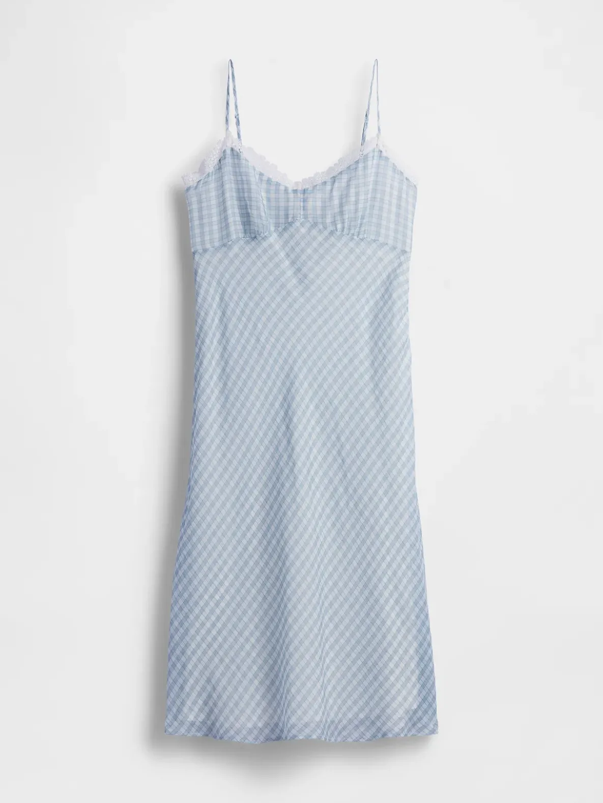 Gingham Midi Slip Dress