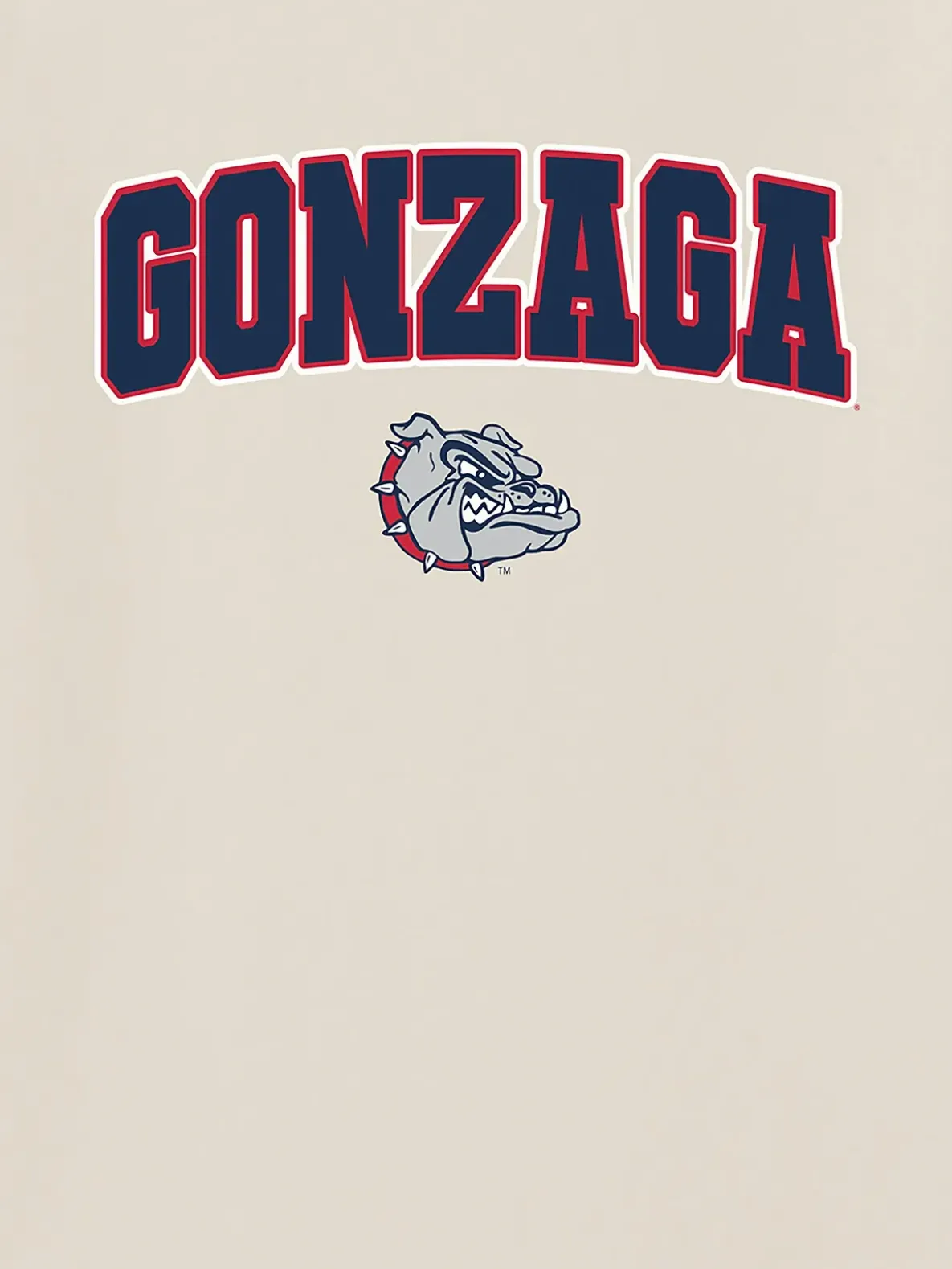 Gonzaga University Arch Logo Dark Graphic T-Shirt