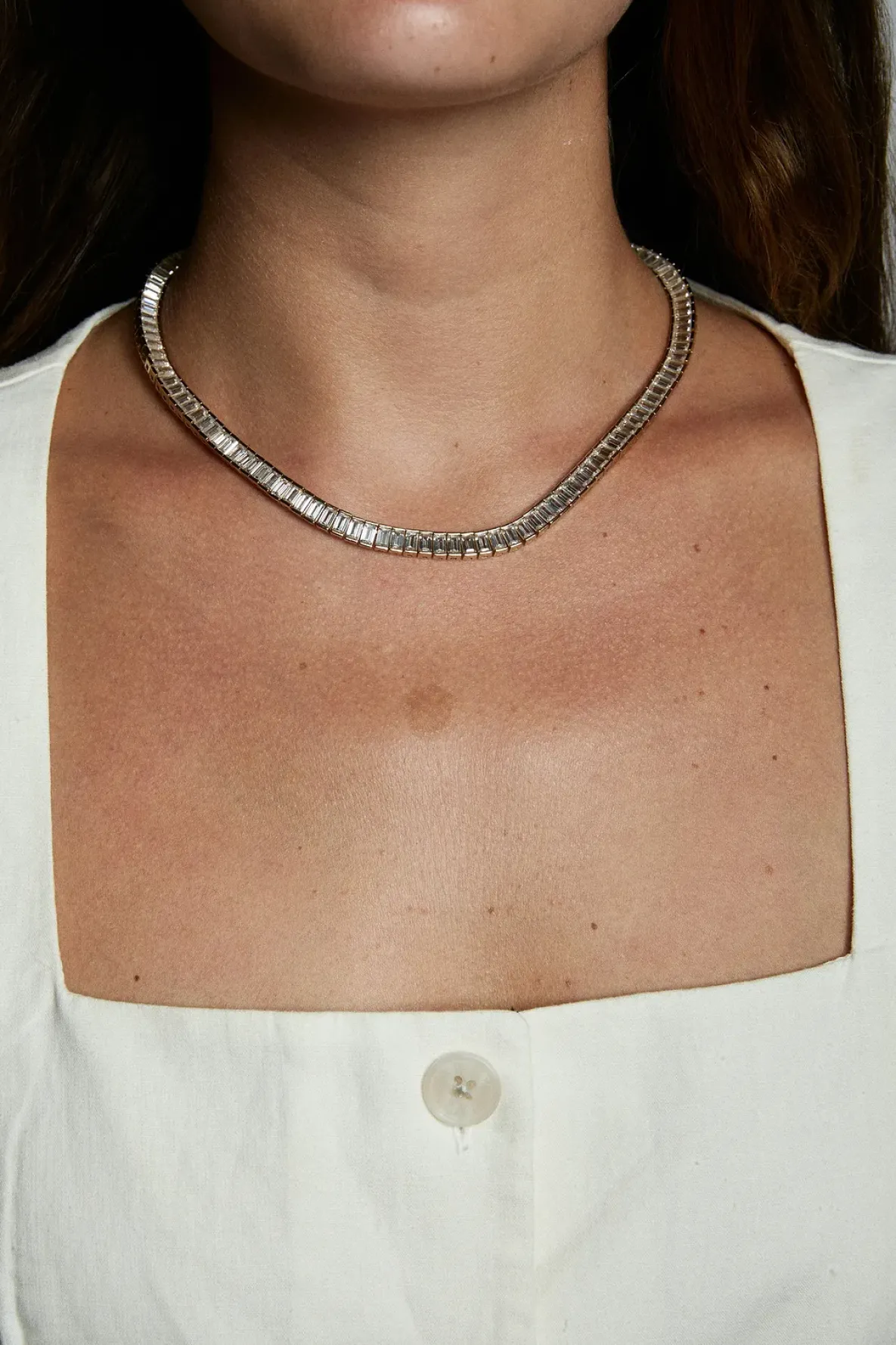 HART Baguette Tennis Necklace