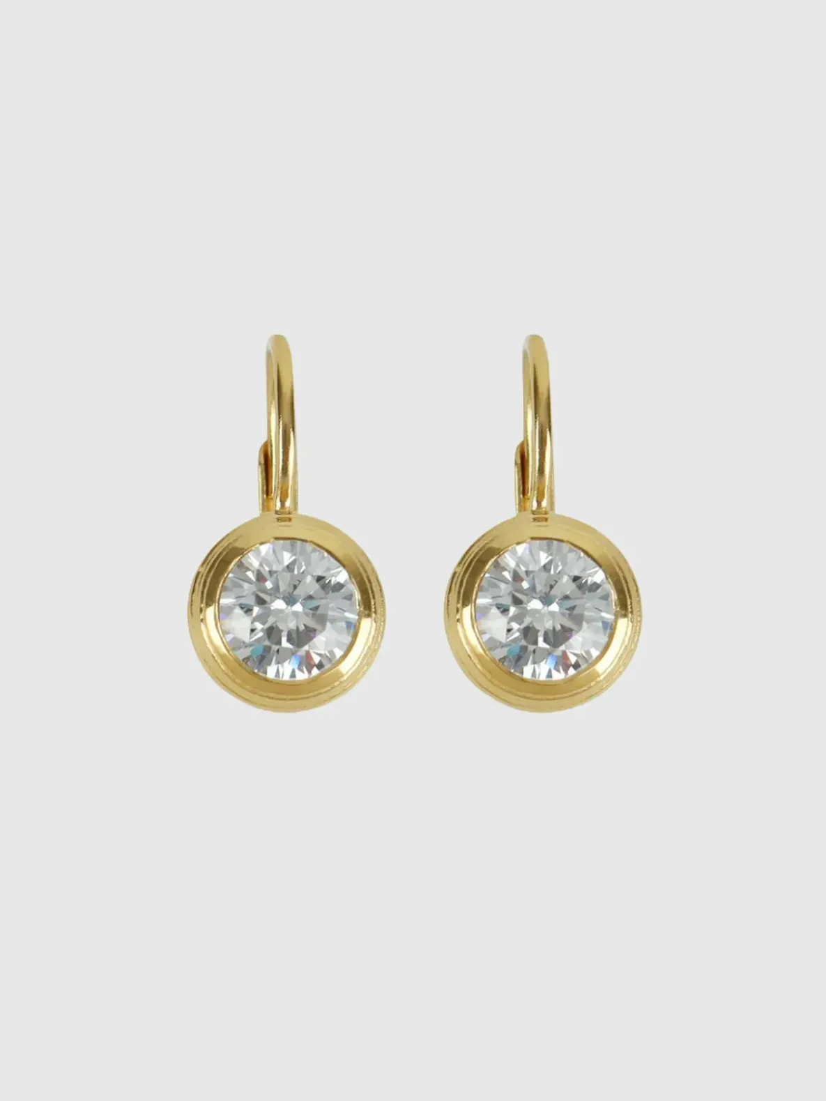 HART Bezel Drop Earrings