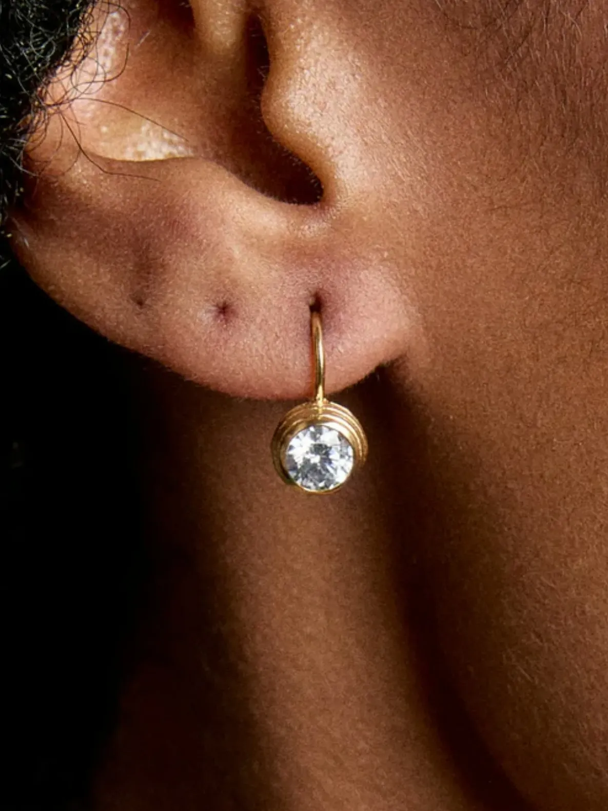 HART Bezel Drop Earrings
