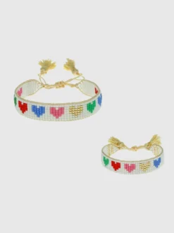 HART Mini and Me Rainbow Hearts Bracelet Set