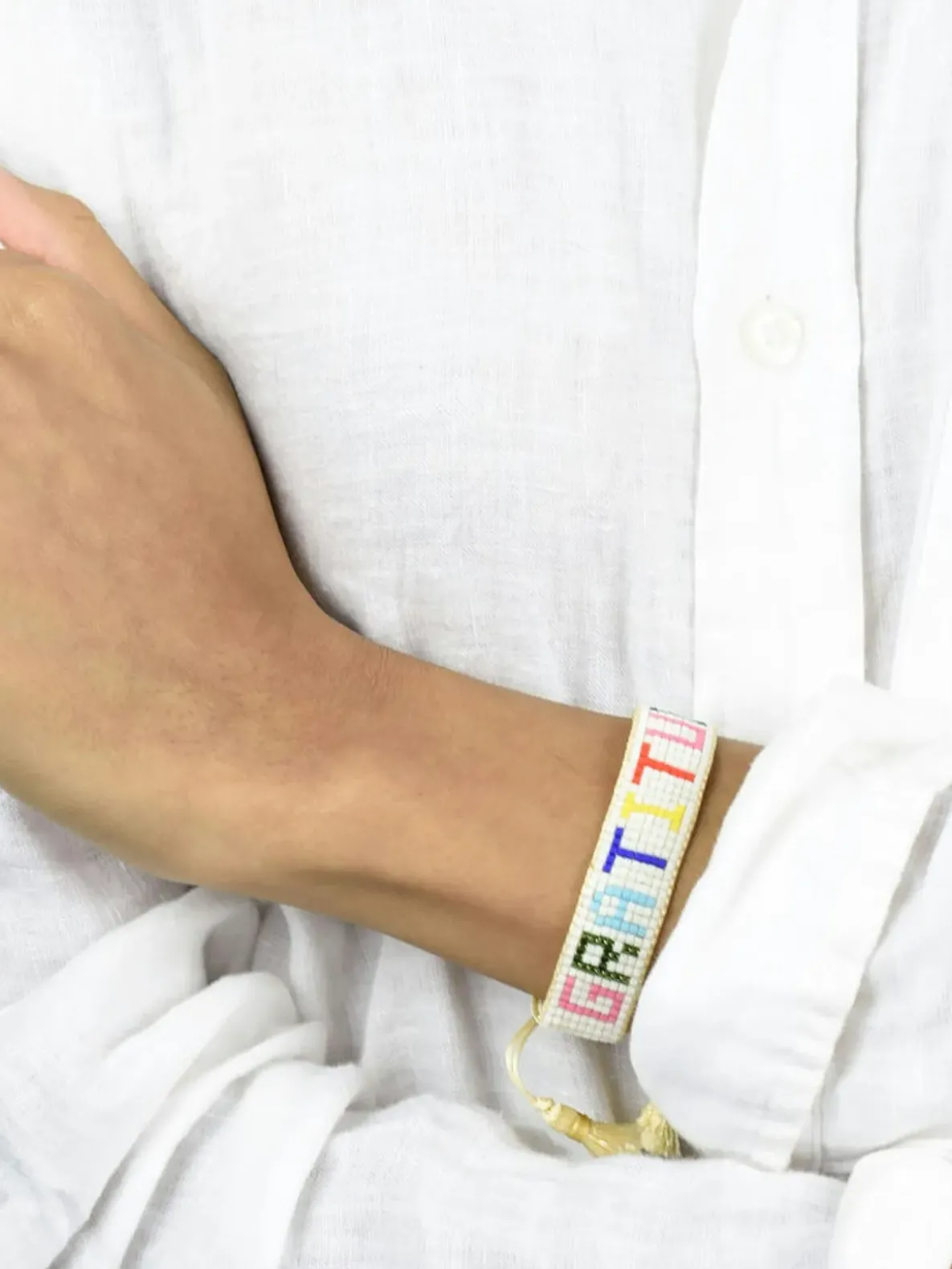 HART Rainbow Gratitude Beaded Bracelet