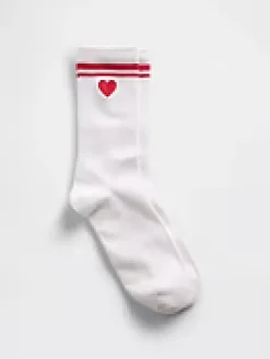 Heart Crew Socks