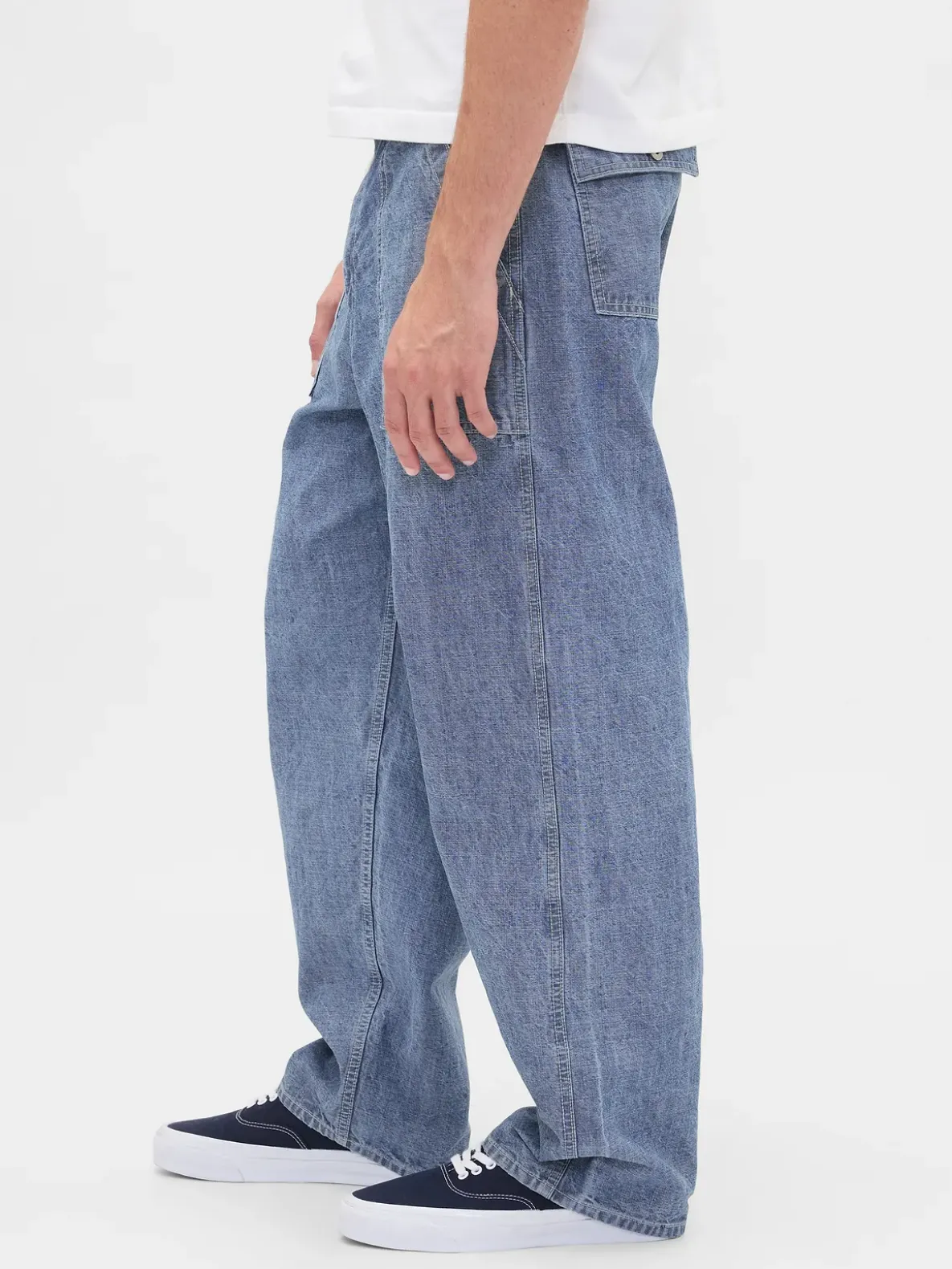 Heavyweight Chambray Baggy Trouser Jeans