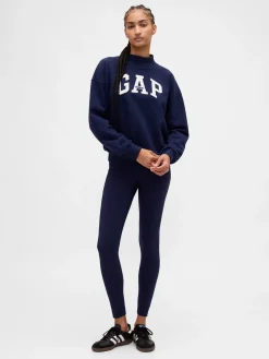 Heavyweight French Terry Oversized Mockneck Logo Sweatshirt
