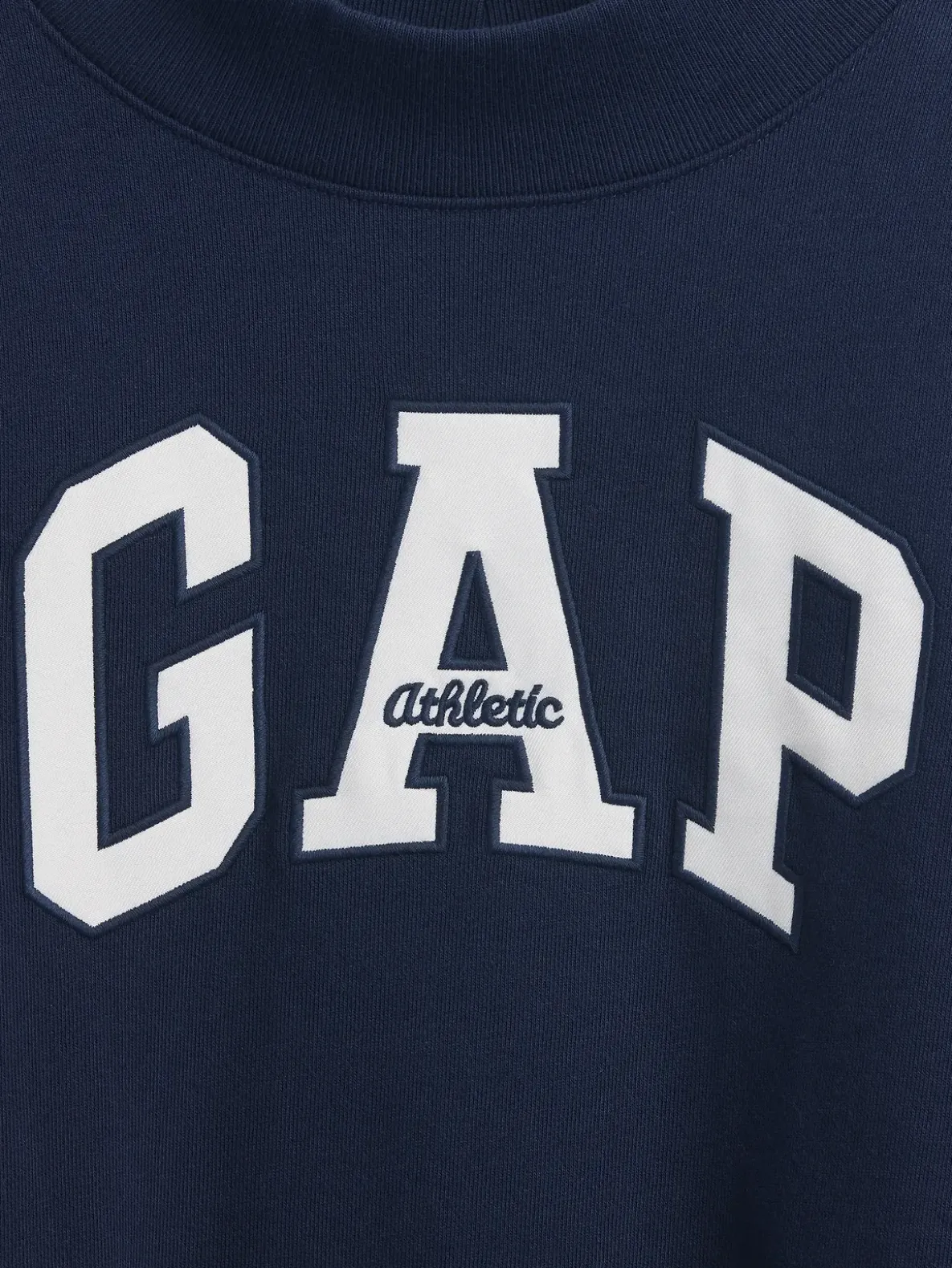 Heavyweight French Terry Oversized Mockneck Logo Sweatshirt