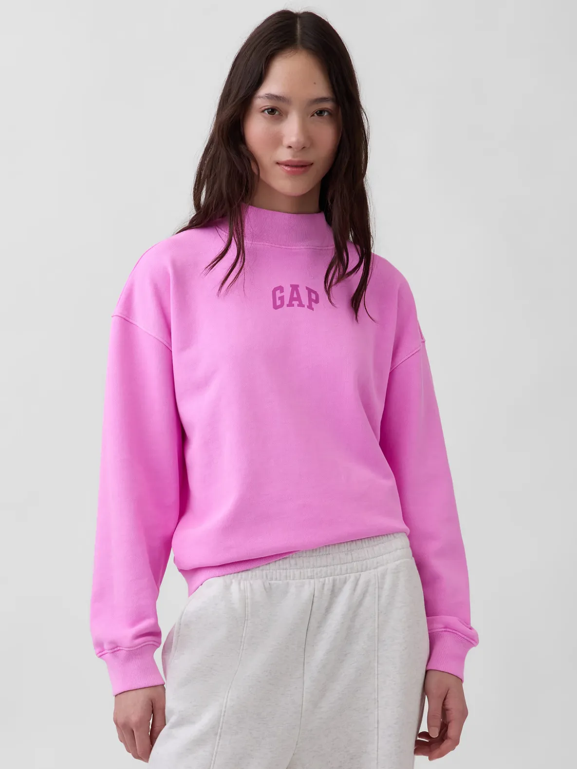 Heavyweight French Terry Oversized Mockneck Sweatshirt