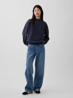 Heavyweight French Terry Oversized Mockneck Sweatshirt
