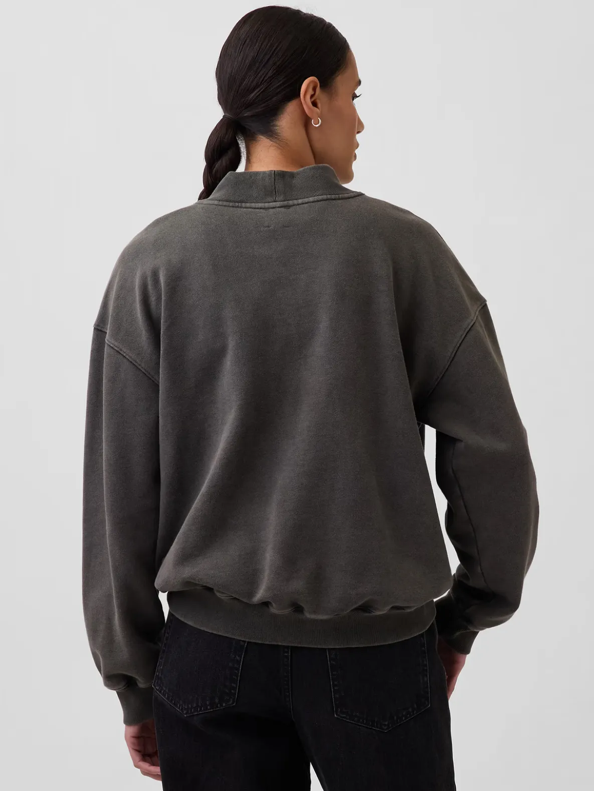 Heavyweight French Terry Oversized Mockneck Sweatshirt