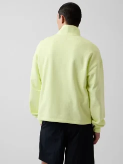 Heavyweight Oversized Logo Quarter-Zip Pullover