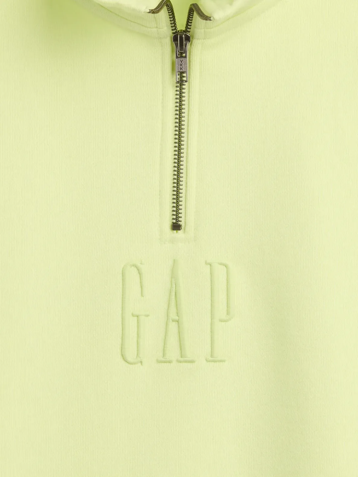 Heavyweight Oversized Logo Quarter-Zip Pullover