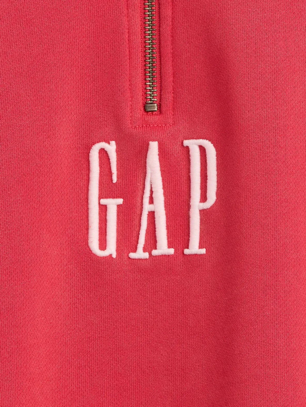Heavyweight Oversized Logo Quarter-Zip Pullover