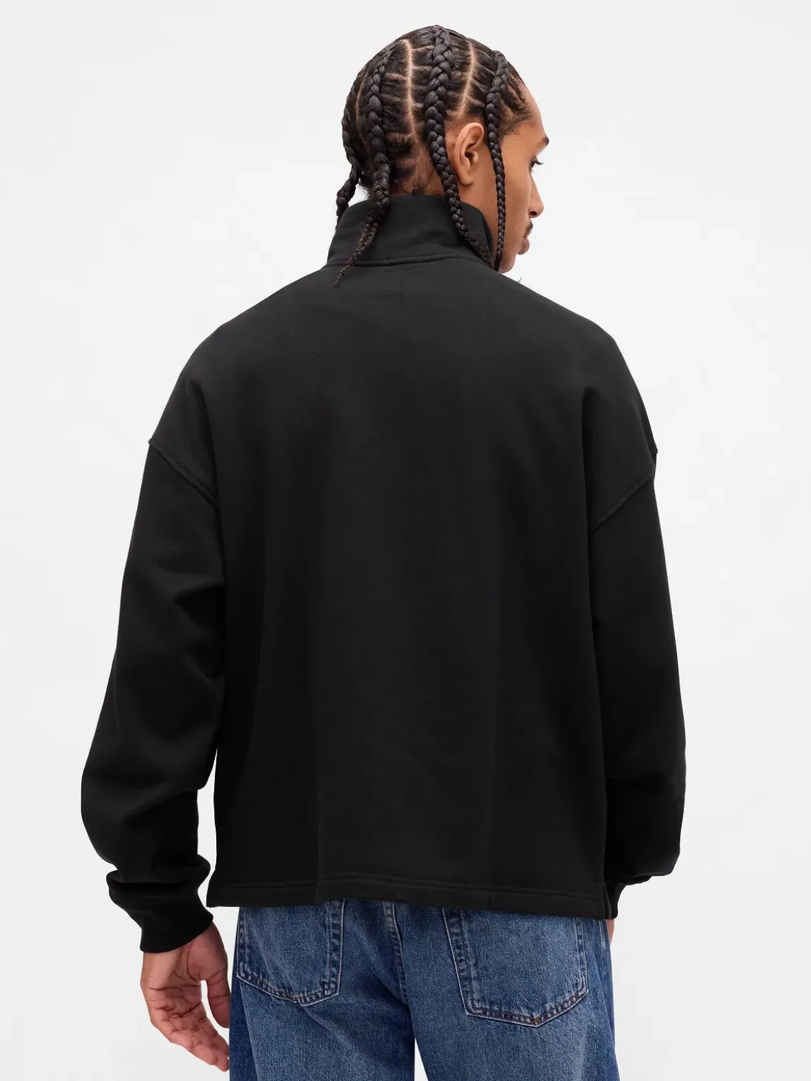 Heavyweight Oversized Quarter-Zip Pullover