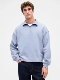 Heavyweight Oversized Quarter-Zip Pullover