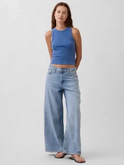 Heavyweight Rib Halter Tank Top
