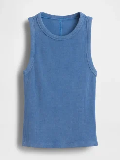 Heavyweight Rib Halter Tank Top