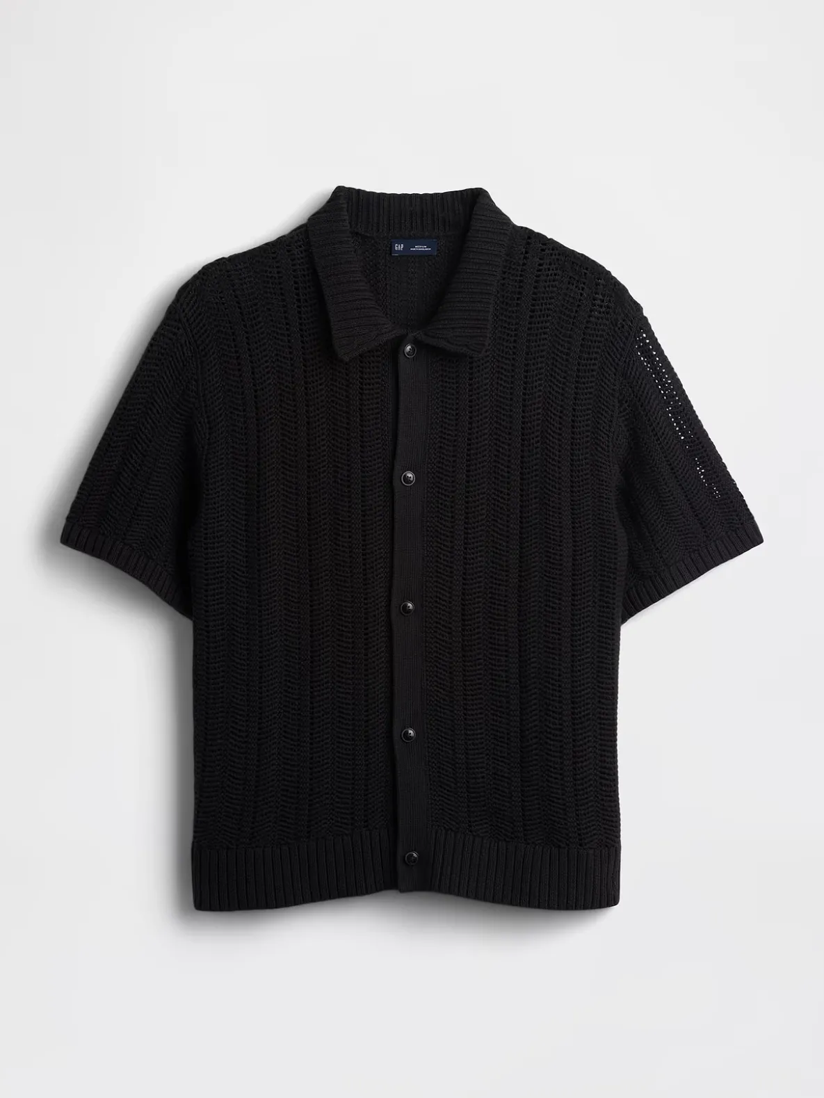 Herringbone Crochet Sweater Shirt