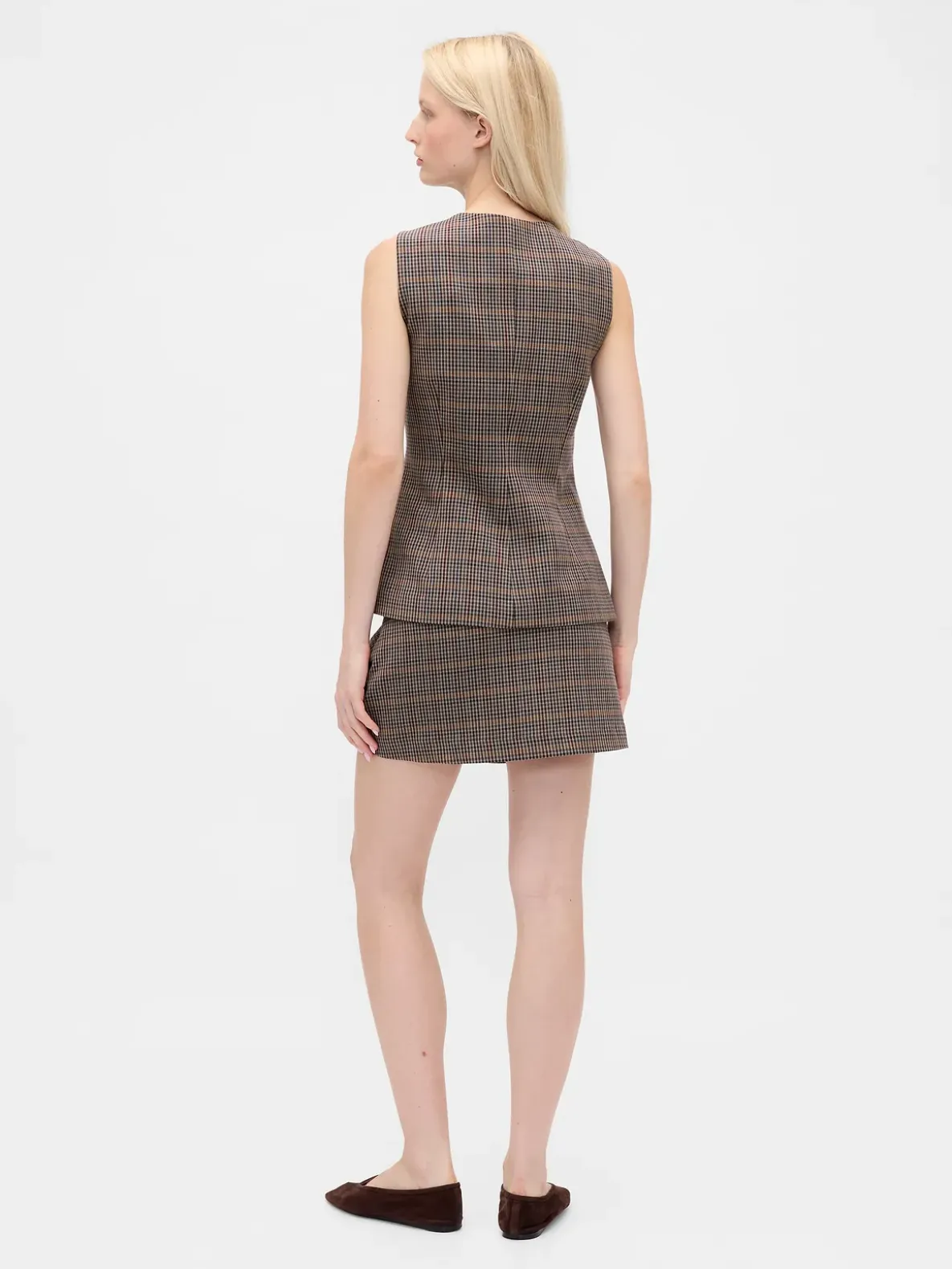 Herringbone Mini Skort