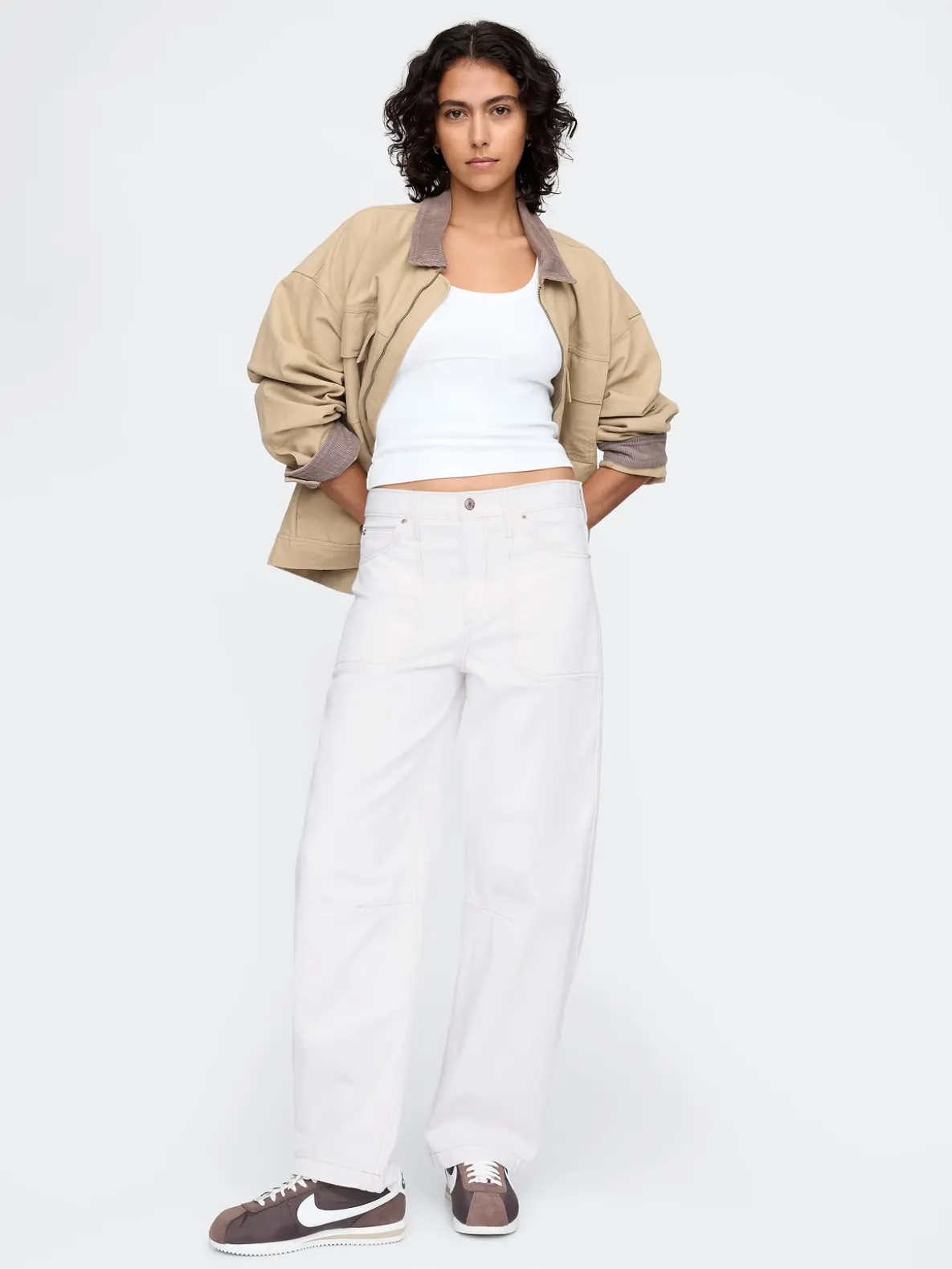 High Rise Barrel Carpenter Jeans